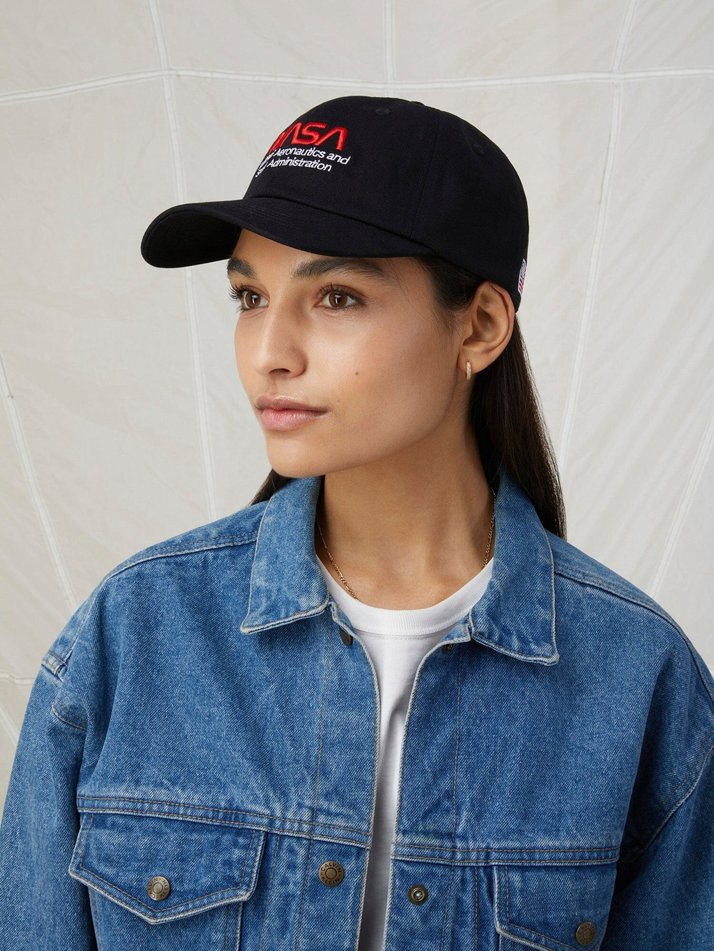 Кепка ALPHA INDUSTRIES NASA WORM LOGO CAP