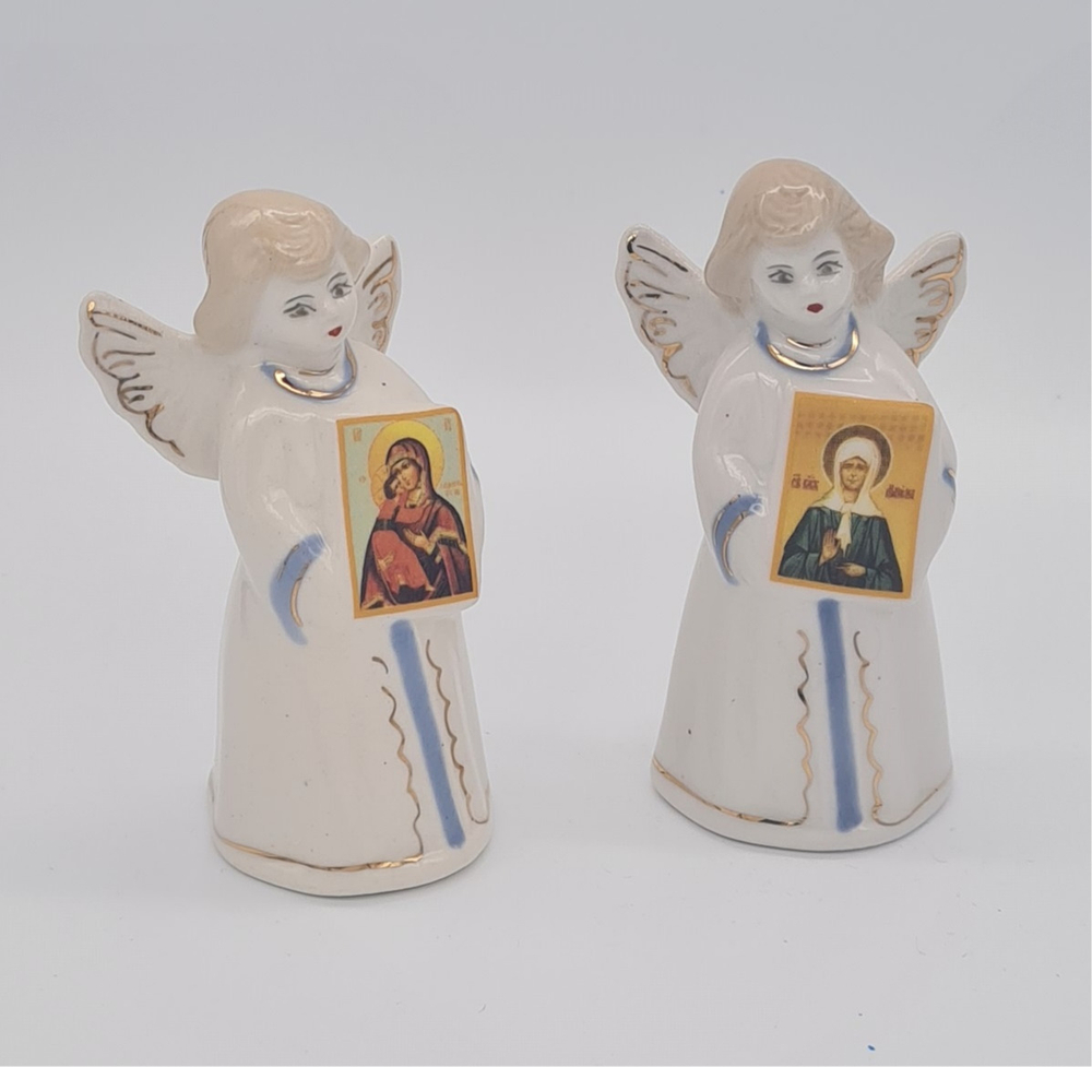 Ангел керам. колокол. ма. с иконой 6см \Кисл\(КоВ) 60714959