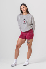 Свитшот Oversized Pullover SIGNATURE 797 Светло серый