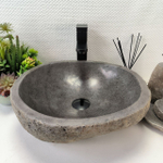 Раковина из речного камня RS-63859 (42*39*15) 0121