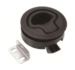 Ручка для люка врезная, утапливаемая, черная, 38мм