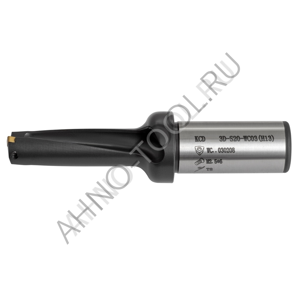 Сверло корпусное 15.0мм KCD150-3D-S20-WC03(H13) "ACCKee"