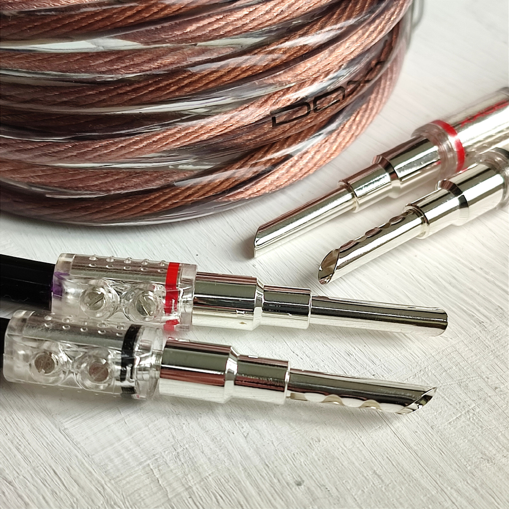 DAXX S182s Акустический кабель 12AWG (3.3мм.кв), класса Hi-End из монокристаллической меди -готовая пара-