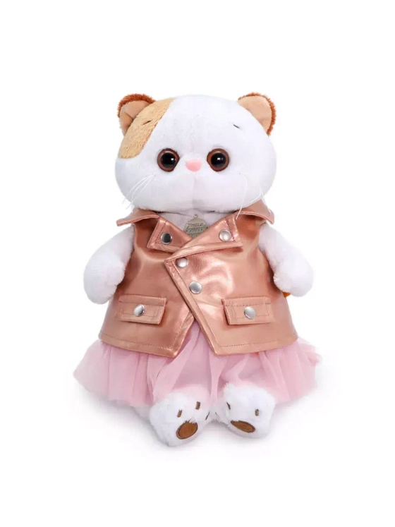 Мягкая игрушка Кошечка Ли Ли в юбке и жилетке 24 см LK24-046