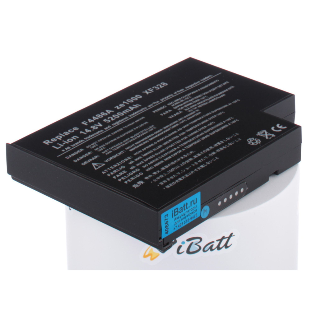 Аккумулятор iBatt 5200mAh, для Quanta 4UR18650F-2-QC-EW1 4UR18650F-2-QC-EW1G