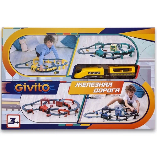 Железная дорога Игрушка Мой город 92 предмета со звуком