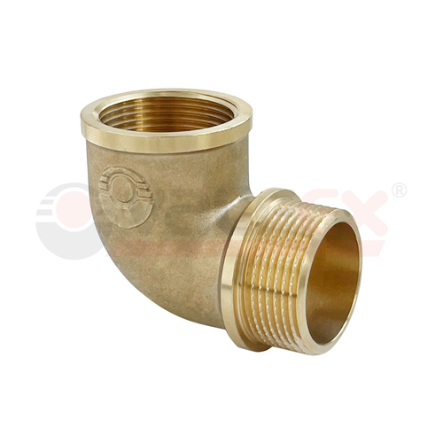 Угольник с переходом на наружную резьбу латунь ВР3/4"/НР3/4" VALFEX