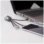 Кабель 3-в-1 SCX.design C15 с брелоком и подсветкой