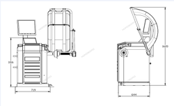 NORDBERG (4523A) Станок балансировочный автомат с дисплеем