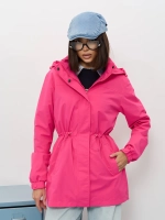 Ветровка с капюшоном удлиненная