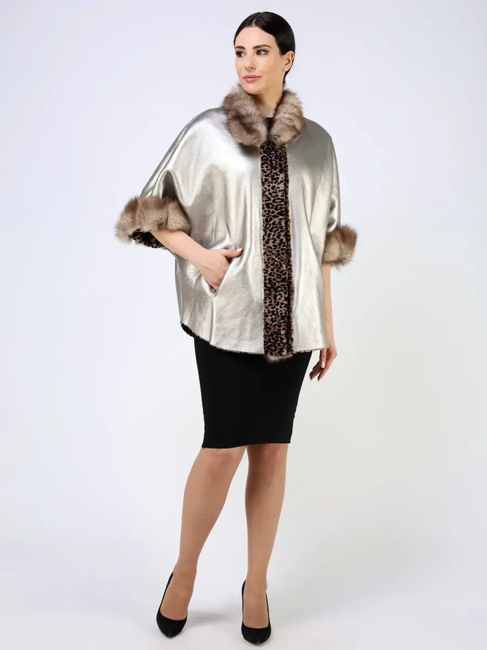 Шуба зимняя дубленка натуральная