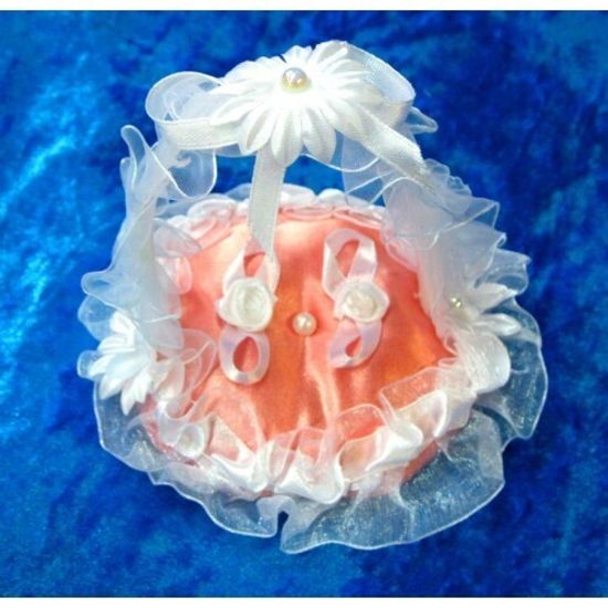 Подушечка для колец круглая с ручкой