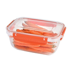 Контейнер воздухонепр. прямоугольный прозрачный МАСТЕР 1400 мл. микс цветов