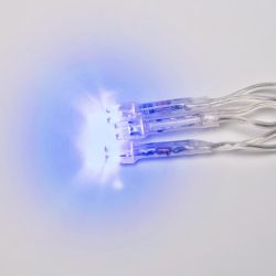 ULD-B2005-048-DTA BLUE IP20 Бахрома светодиодная. 2м. 48 светодиодов. Синий свет. Провод прозрачный. ТМ Uniel