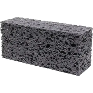 Shine Systems Black Sponge - чёрная крупноячеистая губка для мойки кузова автомобиля 20*12*6см