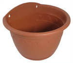 Кашпо настенное Колывань-терракот d=20 см