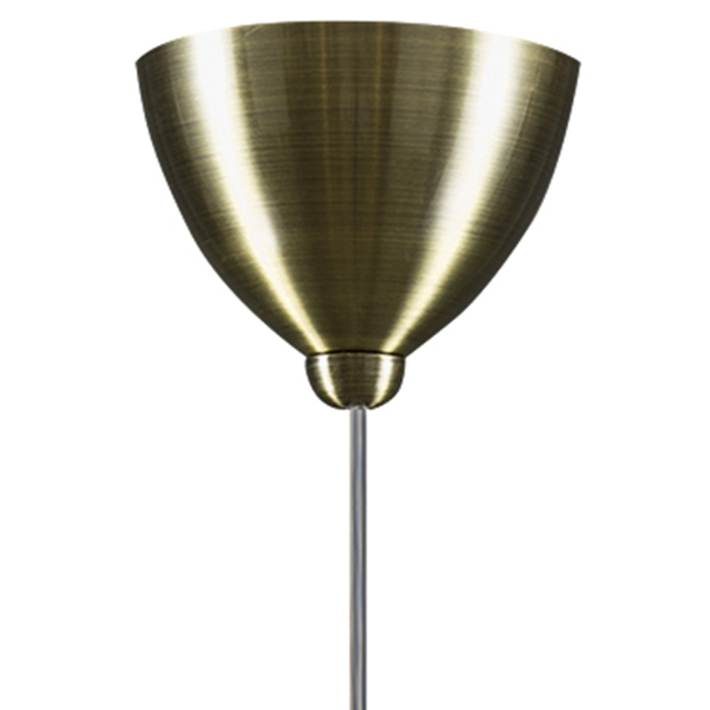 813011 Подвес GLOBO 1х40W E14 бронза/белый