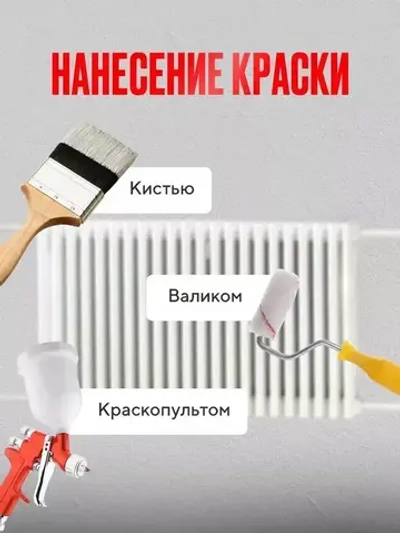 PROCTO Краска для радиаторов отопления, батарей и труб серый графит матовая без запаха быстро сохнущая акриловая эмаль 0.7 кг