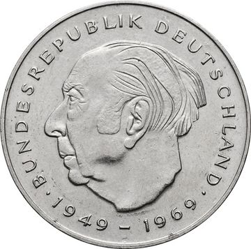2 марки 1982 Германия «Теодор Хойс, 20 лет Федеративной Республике (1949-1969)»