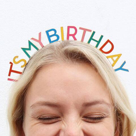 Ободок "It's my birthday" (цветной)