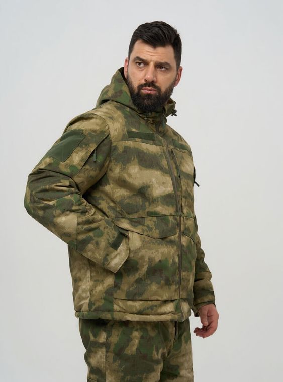 Тактическая зимняя военная куртка (Бушлат) Мох