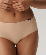 Женские трусы слипы классика Atlantic, набор 3 шт., хлопок, бежевые, Basic 3BLP-579