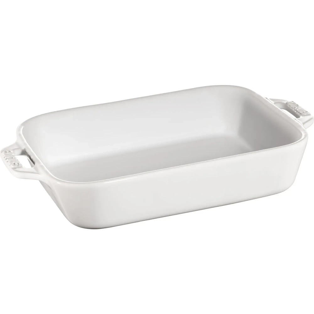 STAUB Керамическое блюдо Cooking 1,1 л 16x20 см белое