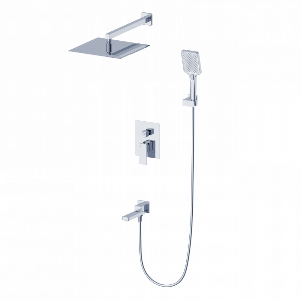 Душевая система встраиваемая WONZON & WOGHAND CUBE 2.0, Хром (WW-88087068-CR)