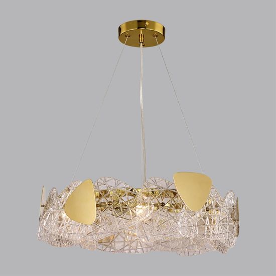 6582/6 NEOCLASSI LN25 50 золотой/прозрачный, золотой металл/стекло, металл Люстра подвесная E14 6*40W 220V QUEENY