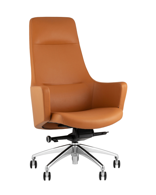 Кресло руководителя TopChairs Ferris коричневое