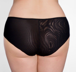 Трусики-слипы из микрофибры и сетки (Размер: M) (Цвет: телесный)