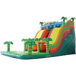 Детский надувной батут-горка "Тропики"