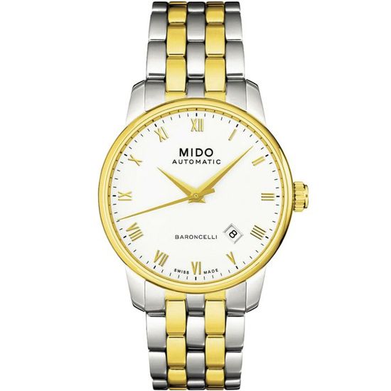 Mido Baroncelli Date Automatic M8600.9.26.1 с автоподзаводом и стальным браслетом