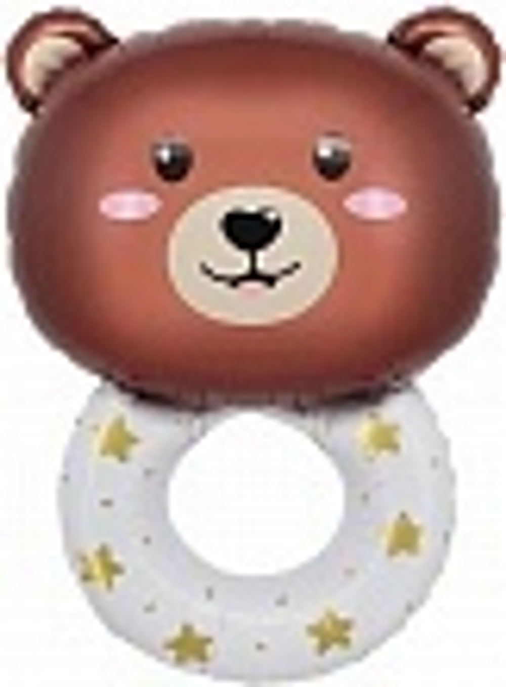 Шар (29""/74 см) Фигура, Погремушка Медвежонок, 1 шт. А062