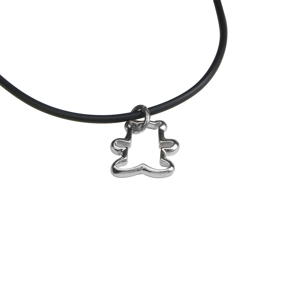 "Япанго мод." подвеска в родиевом покрытии из коллекции "Gammi" от Jenavi с замком карабин