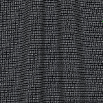 Шёлковый крепдешин чёрного цвета с мелким узором из точек и завитков (66 г/м2)