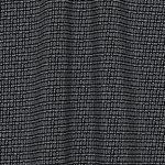 Шёлковый крепдешин чёрного цвета с мелким узором из точек и завитков (66 г/м2)