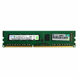 Модуль памяти HP 4GB (1x4GB) Dual Rank x8 PC3-10600 (DDR3-1333) Unbuffered CAS-9 Memory Kit, 500672-B21, 501541-001,