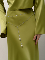 Пояс "Peephole pearl" Silver