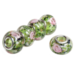 Бусина "Бутончики" лэмпворк асс.