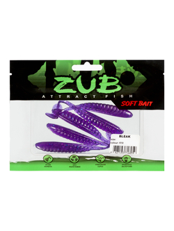 Приманка ZUB-BLEAK  90мм(3,5")-5шт, (цвет 610) фиолетовый с блестками