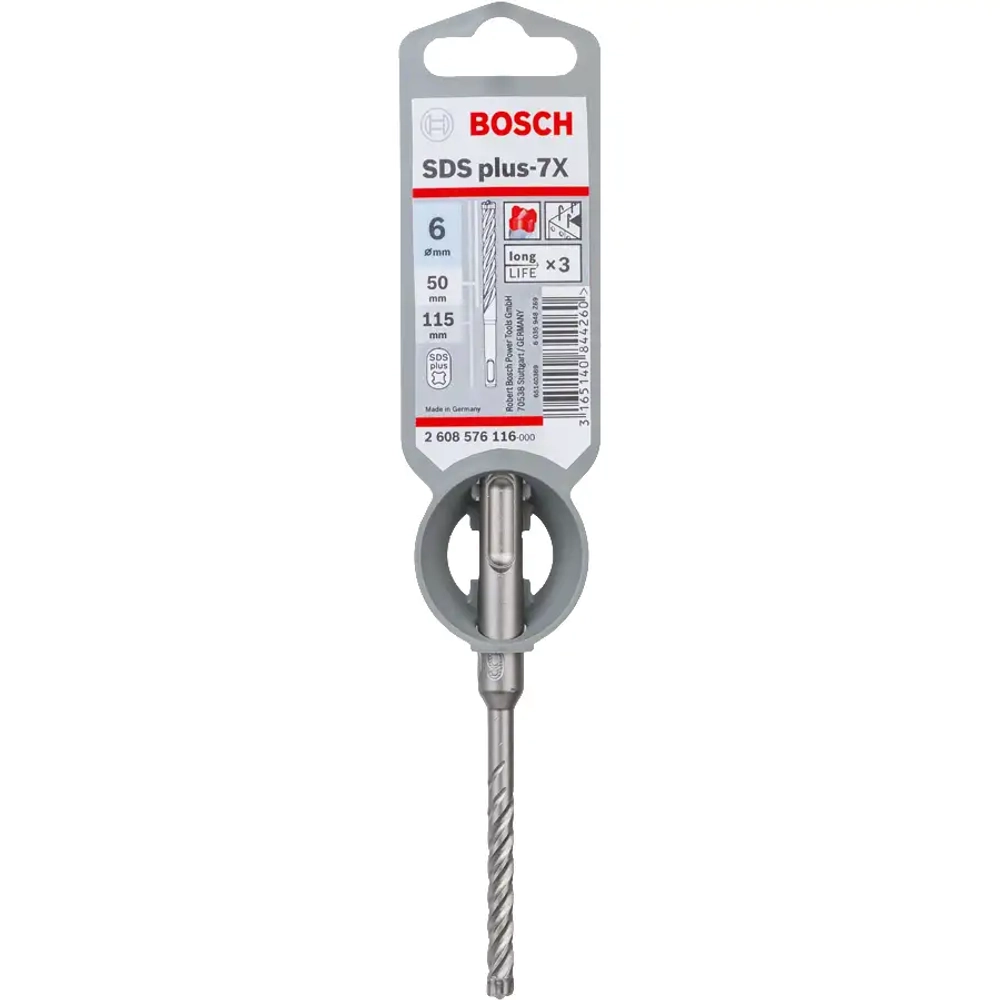 Бур по бетону SDS-plus 6x50x110 мм BOSCH 2608576116