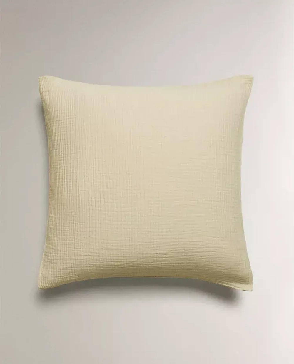 ZARA HOME НАВОЛОЧКА ИЗ ХЛОПКОВОГО МУСЛИНА, КАМЕННО-СЕРЫЙ