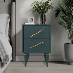 Тумба Арт Колор matte Классик Голд Зеленый бирюзовый матовый