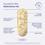 Ritual, Essential For Men, мультивитамины для мужчин от 18 лет, со вкусом мяты, 60 веганских капсул