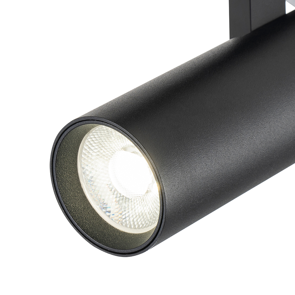 Светодиодный светильник для однофазной трековой системы 30Вт, 2400лм, 4000K, Ra>80, металл, черный матовый