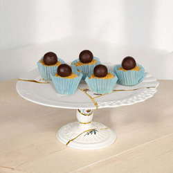 Тортница на ножке Seletti Kintsugi (36 см)