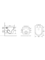 Унитаз подвесной WeltWasser WW SALZBACH 043 GL-BL 10000011696 черный глянец