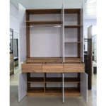 Шкаф МРШР 7/(Бостон) Шкаф 3-х ств 1,5х2,364х0,49 антрацит/ антрацит Мебельный рай