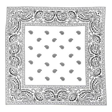 Бандана белая с капельками (019)